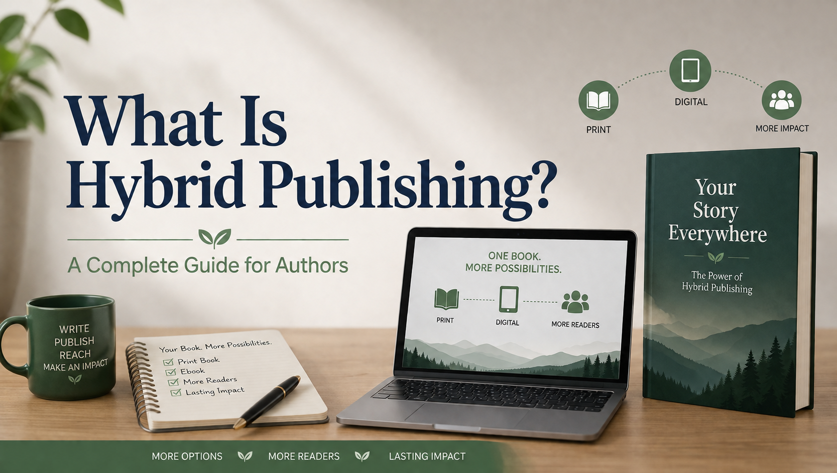 how does hybrid publishing work